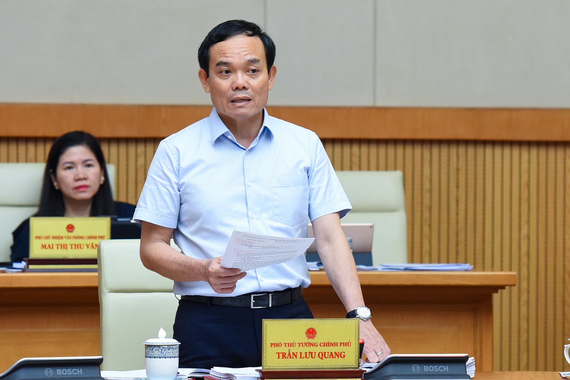 Phó Thủ tướng Trần Lưu Quang phát biểu - Ảnh: VGP/Nhật Bắc