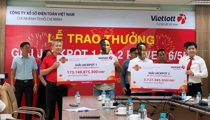 Vietlott trao giải Jackpot hơn 173 tỷ đồng cho một cá nhân ở TP.HCM