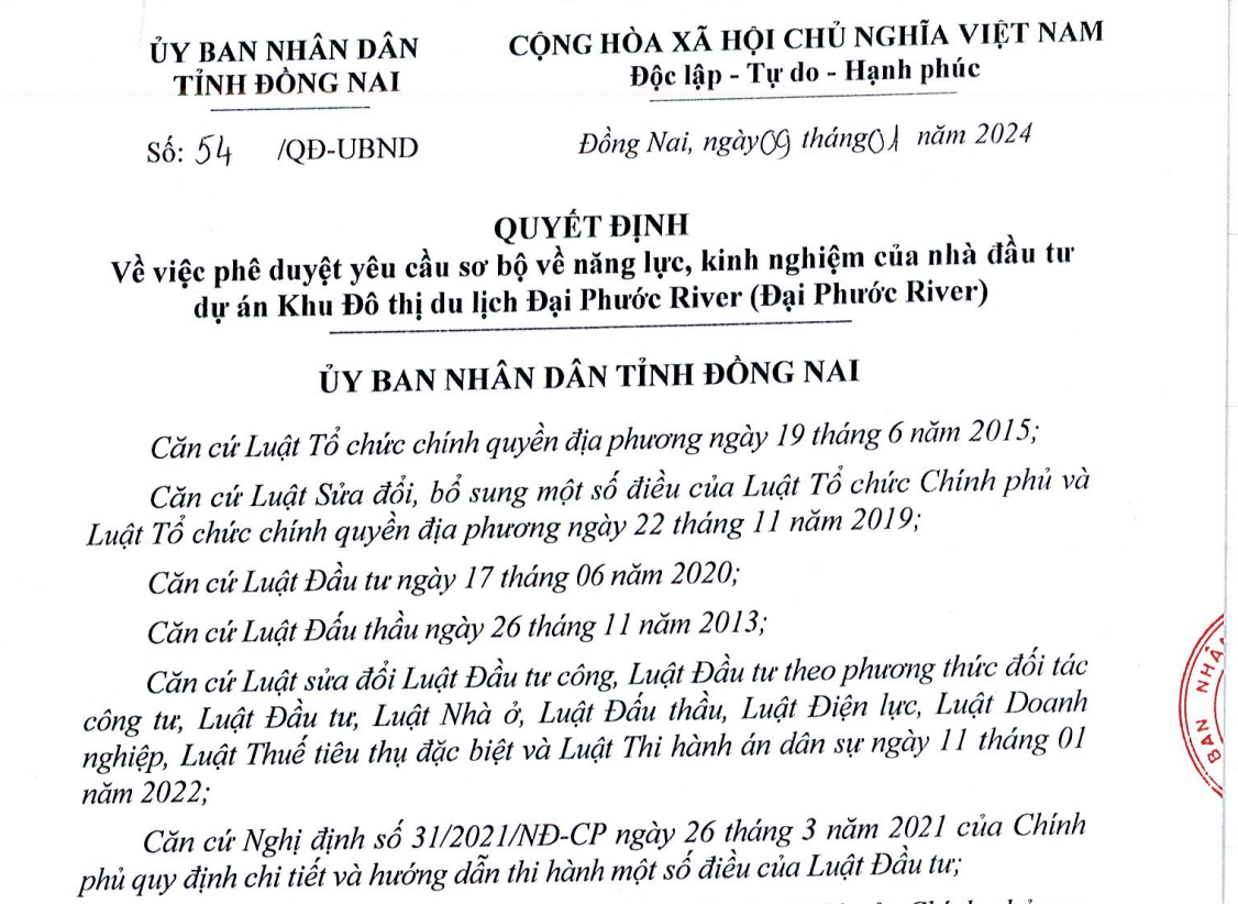 Đồng Nai phê duyệt năng lực, kinh nghiệm nhà đầu tư của 2 dự án hơn 14 nghìn tỷ đồng