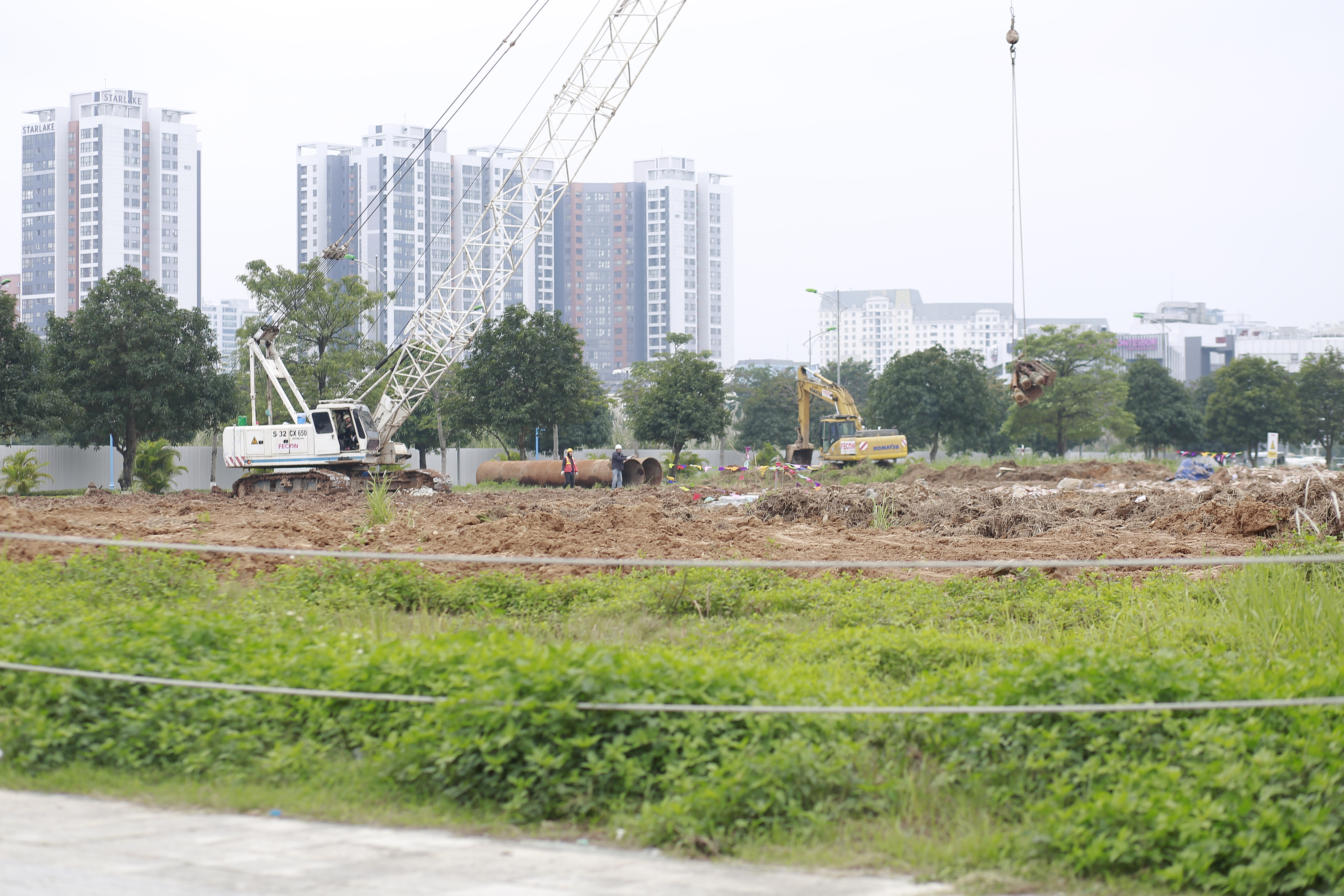 Toàn cảnh hai khu đất xây dựng trụ sở 36 bộ, ngành Trung ương tại Tây Hồ Tây và Mễ Trì 6