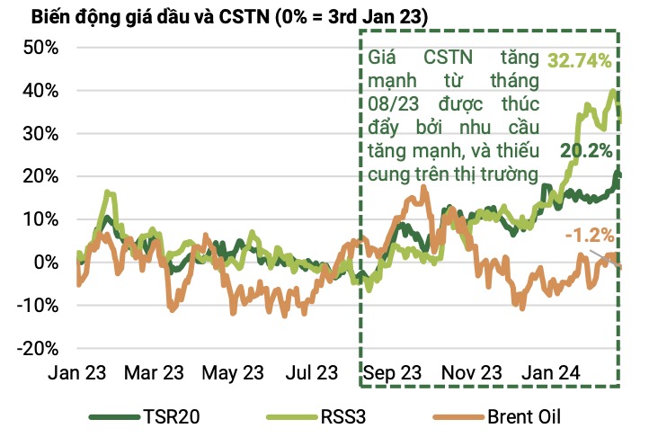 Thiếu hụt nguồn cung toàn cầu gia tăng, giá cao su dự báo có thể tăng thêm 20% 3