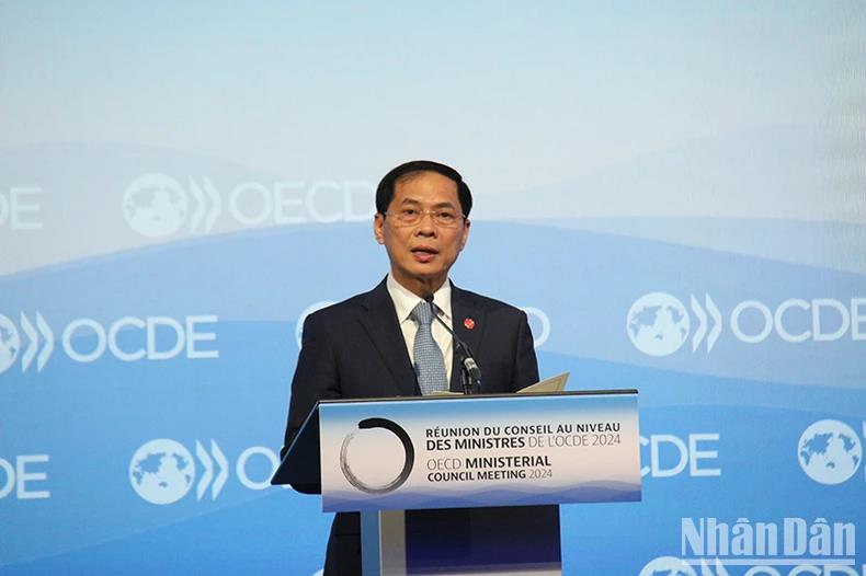 Bo truong Ngoai giao Bui Thanh Son du Hoi nghi Hoi dong Bo truong OECD nam 2024 3 Bộ trưởng Ngoại giao Bùi Thanh Sơn dự Hội nghị Hội đồng Bộ trưởng OECD năm 2024 ảnh 3