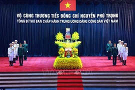Quốc tang Tổng Bí thư Nguyễn Phú Trọng: Lễ viếng tại Hà Nội