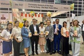 Sản phẩm chất lượng cao Việt Nam thu hút sự quan tâm tại Hội chợ thực phẩm quốc tế Hồng Kông (Trung Quốc)