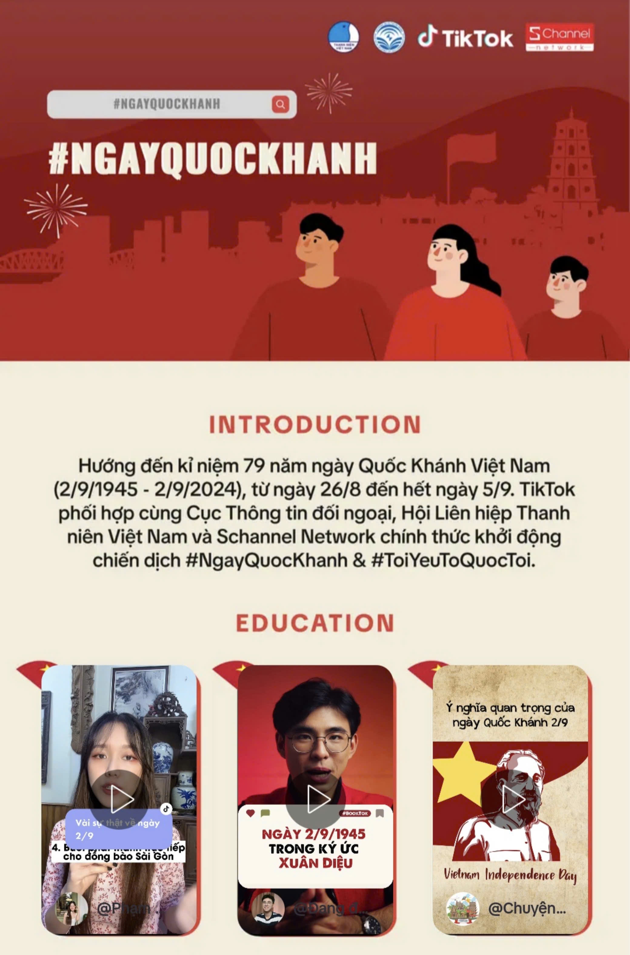 TikTok triển khai các hoạt động chào mừng kỷ niệm 79 năm Quốc khánh