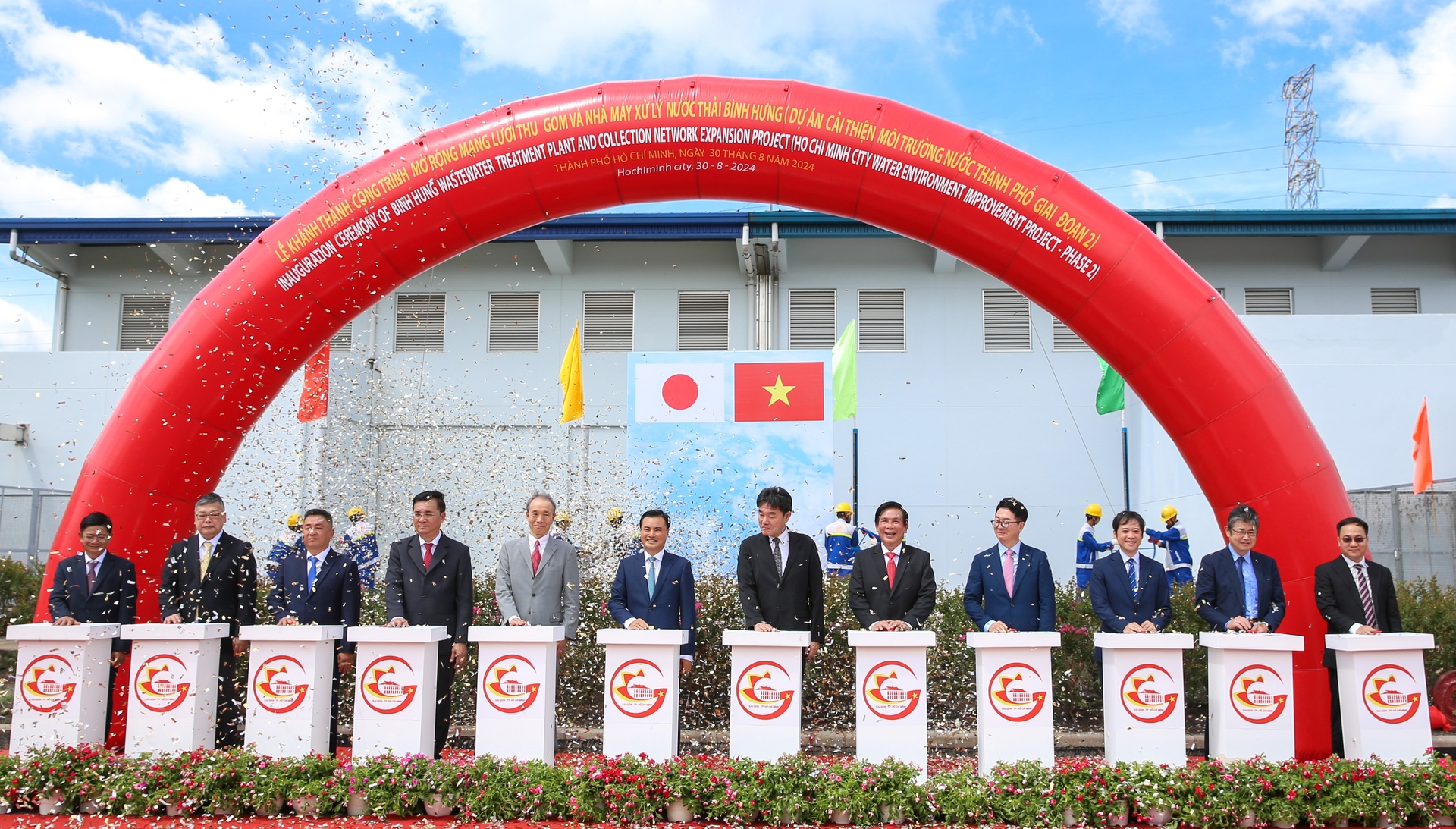 Khánh thành nhà máy xử lý nước thải lớn nhất Việt Nam