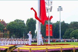 Nghi lễ thượng cờ mừng 79 năm Quốc khánh 2/9
