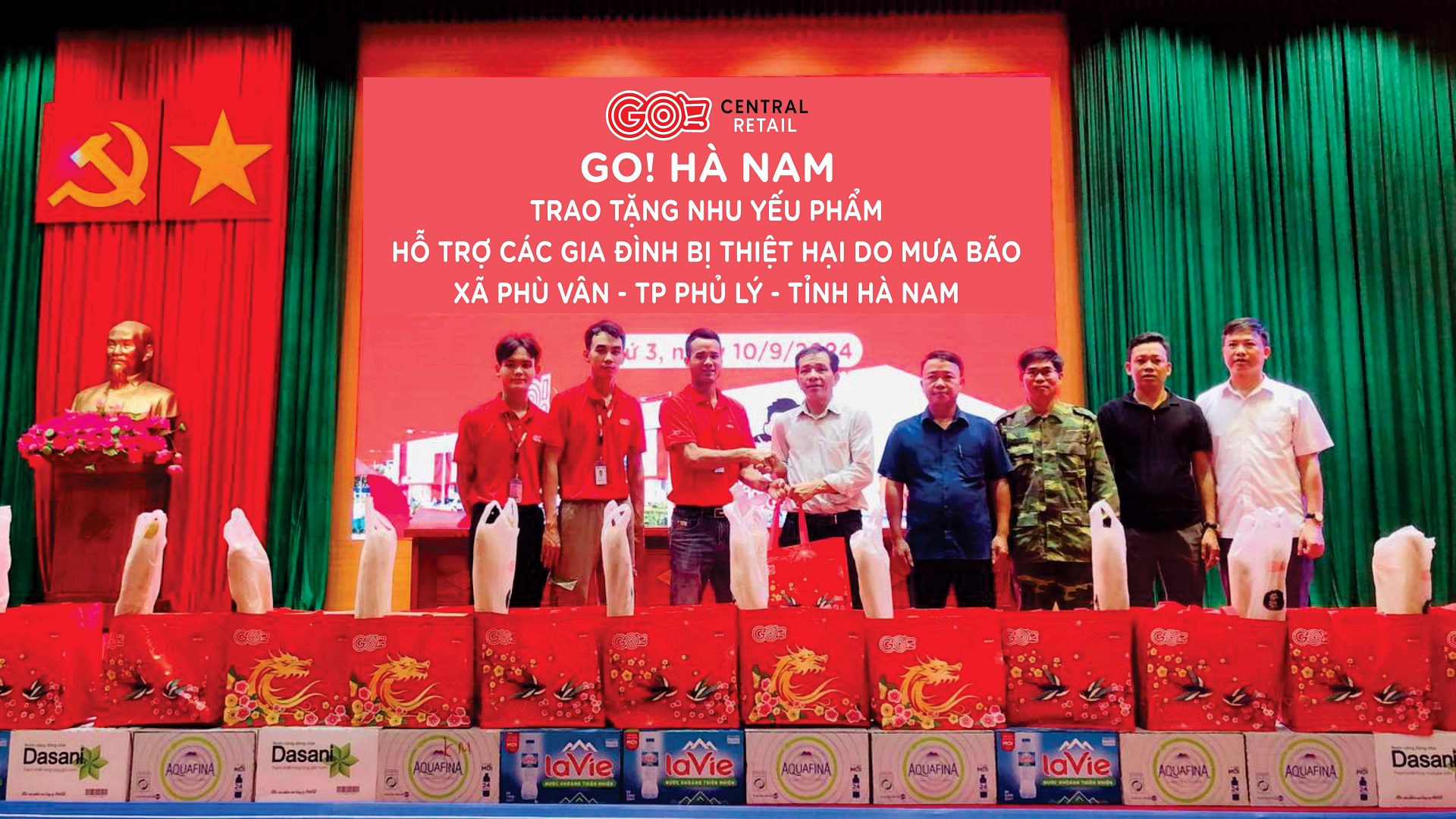 Central Retail Việt Nam chung tay hỗ trợ 10.000 suất hàng cứu trợ đồng bào chịu ảnh hưởng bão số 3 tại các tỉnh miền Bắc