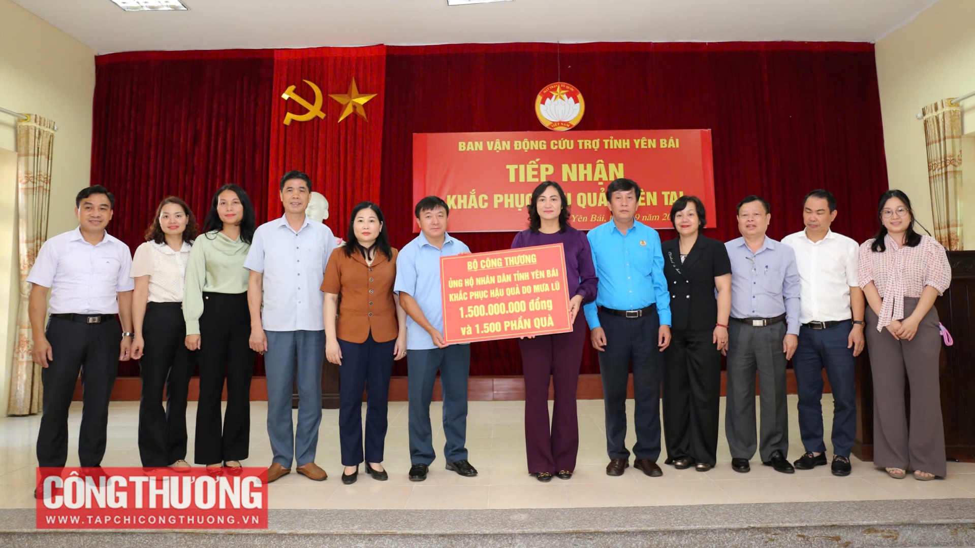 Bộ Công Thương hỗ trợ Yên Bái 1,5 tỷ đồng để khắc phục thiệt hại do bão số 3