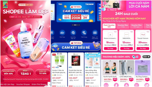 Sàn thương mại điện tử tăng tốc mùa mua sắm cuối năm