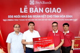 SeABank bàn giao 856 căn nhà đại đoàn kết cho tỉnh Hòa Bình