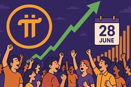 Ngày 25/6, thị trường Pi Network nhộn nhịp, giá Pi dễ dàng vượt 0,6 USD