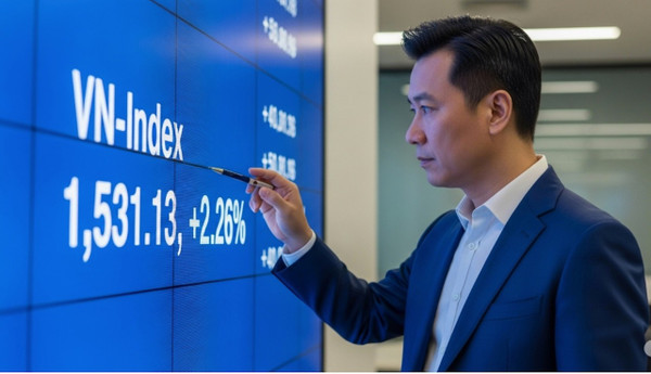 VN-Index áp sát đỉnh lịch sử, sóng tăng lan tỏa khắp thị trường