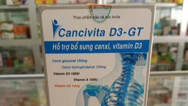 Thu hồi 2 lô Cancivita D3-GT do chứa chất lạ