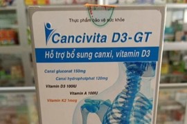 Thu hồi 2 lô Cancivita D3-GT do chứa chất lạ