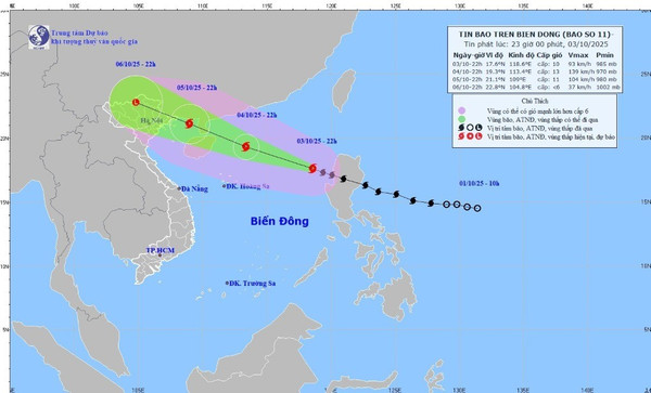 Bão số 11 Matmo có thể giật đến cấp 16, những khu vực nào của nước ta bị ảnh hưởng?