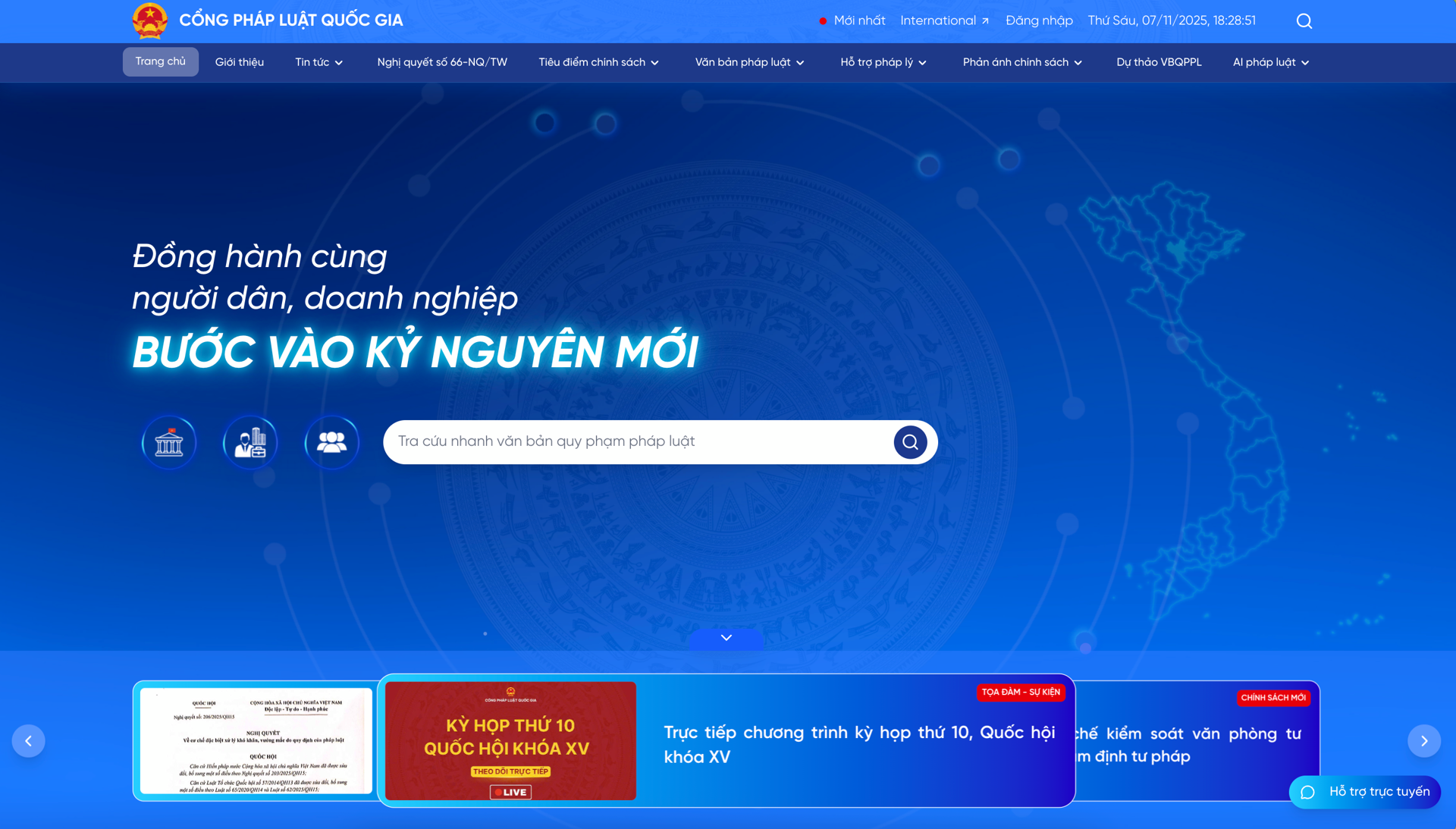 Ra mắt Cổng Pháp luật quốc gia 2