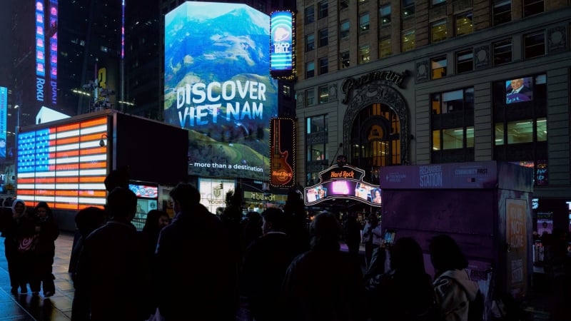 Hình ảnh Việt Nam tỏa sáng tại Quảng trường Thời đại, New York