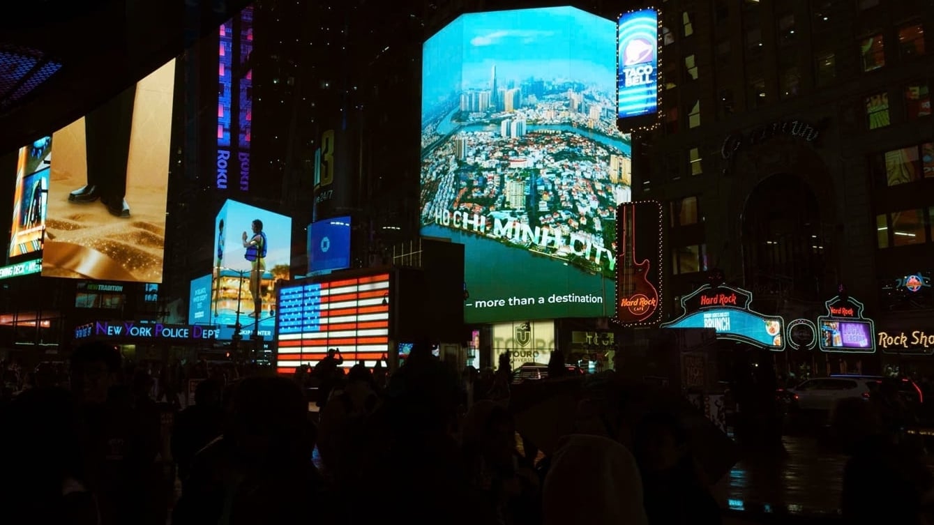Hình ảnh Việt Nam tỏa sáng tại Quảng trường Thời đại, New York