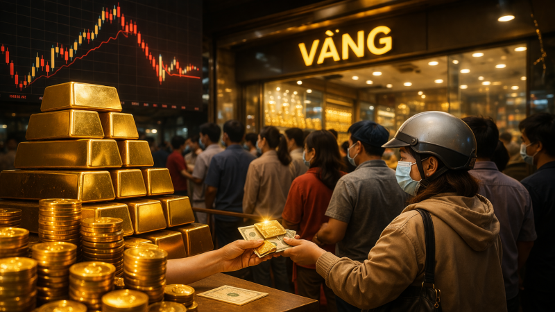 Giá vàng hôm nay 26/3/2026: Đà tăng chững lại, người dân xếp hàng lấy vàng
