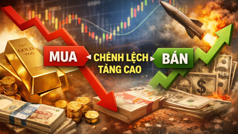 Giá vàng hôm nay 3/4/2026: Chênh giá mua – bán nới rộng, rủi ro tăng cao