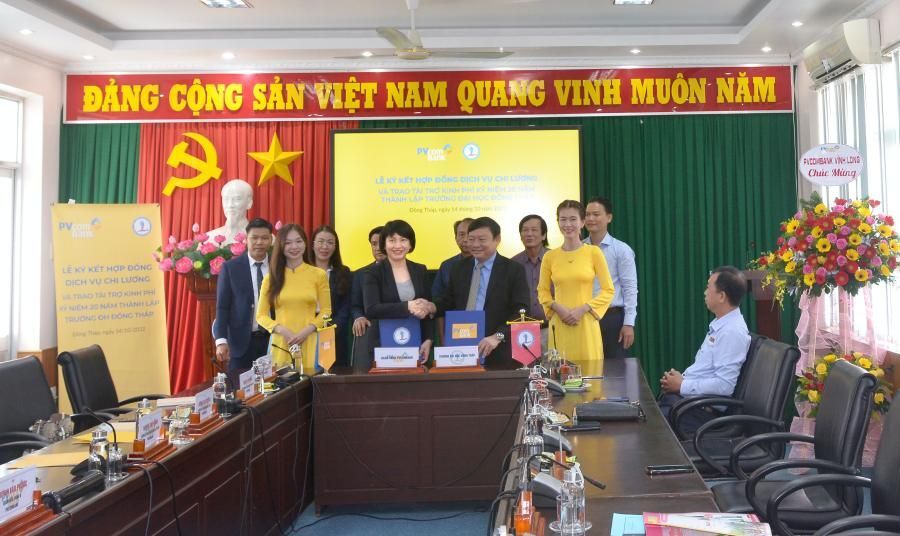 PVcomBank đẩy mạnh hợp tác với Trường Đại học Đồng Tháp trong nhiều hoạt động 2