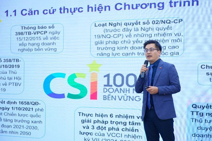 Phát động chương trình đánh giá, công bố các doanh nghiệp bền vững 2022 2