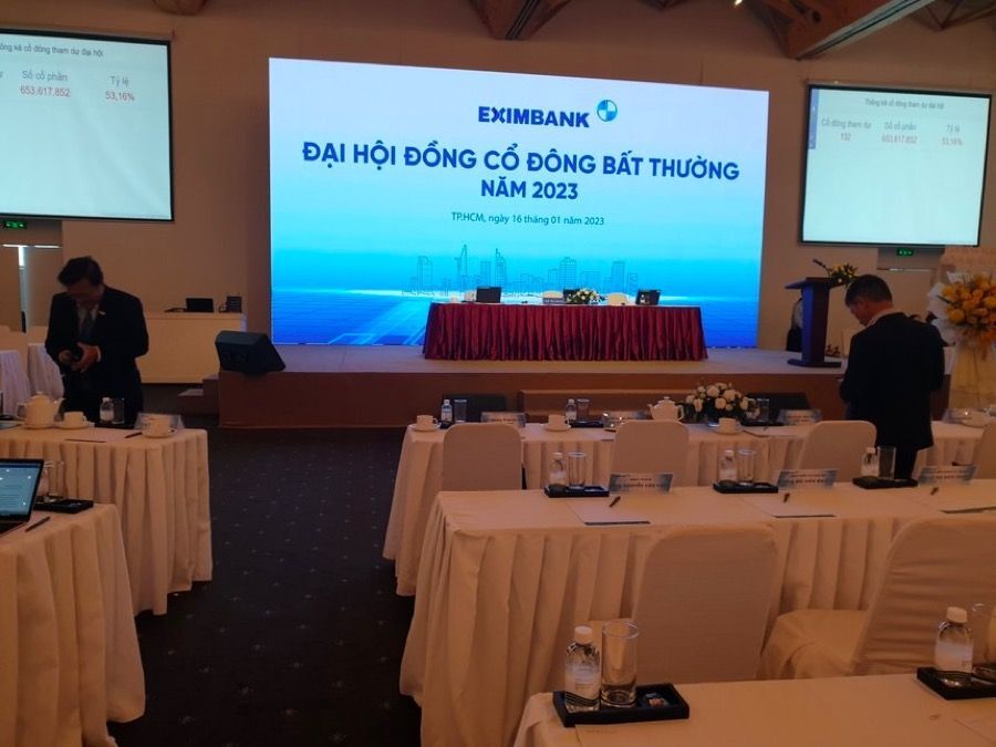 Ngân hàng Eximbank không thể tổ chức ĐHCĐ bất thường như dự định