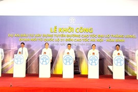 Hà Nội khởi công tuyến đường nối Đại lộ Thăng Long và cao tốc Hà Nội - Hoà Bình