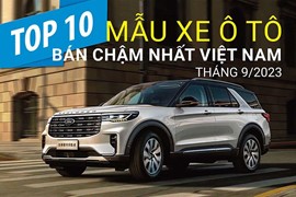 Top 10 mẫu xe ô tô bán chậm nhất Việt Nam tháng 9/2023: Tháng thứ 2 liên tiếp “réo tên” Ford Explorer