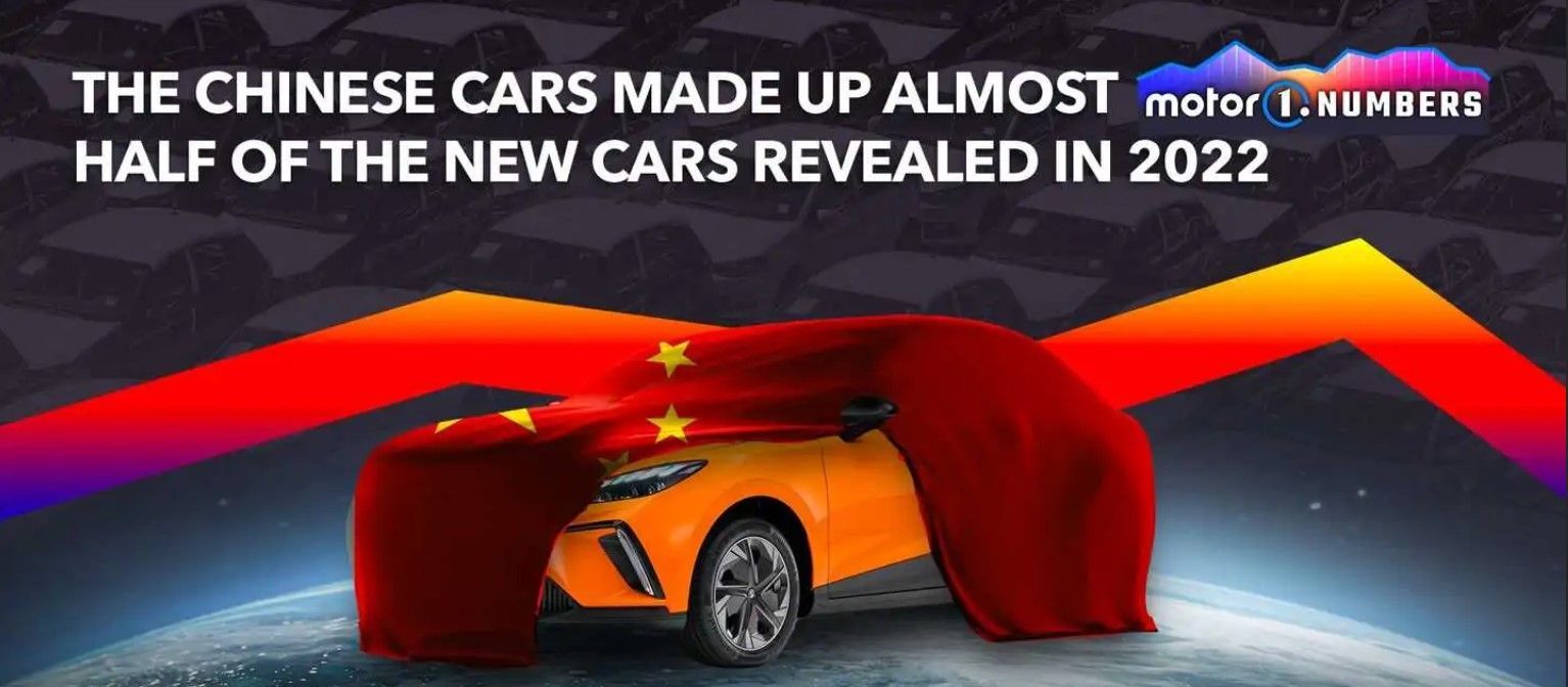 Trung Quốc chiếm gần một nửa số ô tô mới được tiết lộ trong năm 2022
