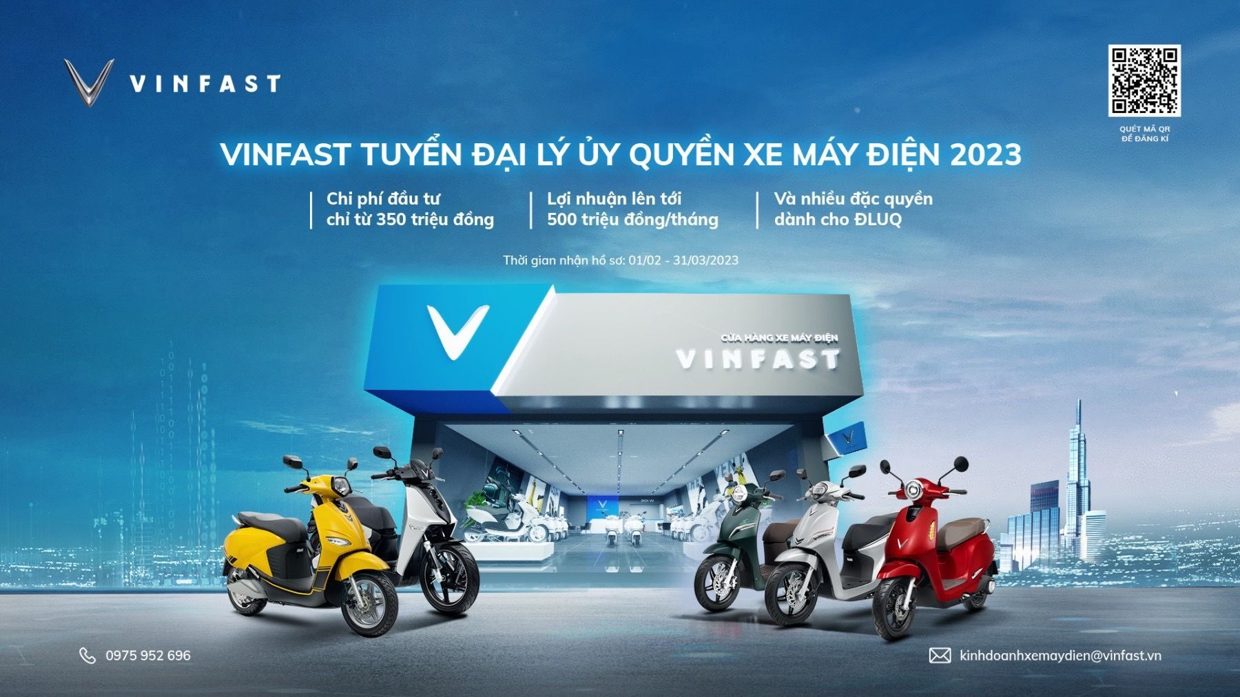 Nha dau tu dua nhau tro thanh dai ly uy quyen xe may dien VinFast 4 Nhà đầu tư đua nhau trở thành đại lý ủy quyền xe máy điện VinFast