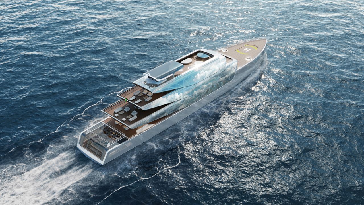 Chiem nguong sieu du thuyen in 3D “vo hinh” Pegasus 2 siêu du thuyền