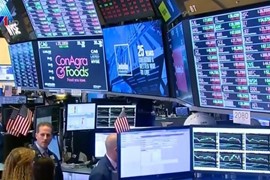 Chứng khoán Mỹ tăng nhẹ nhờ tín hiệu tích cực của cổ phiếu ngân hàng