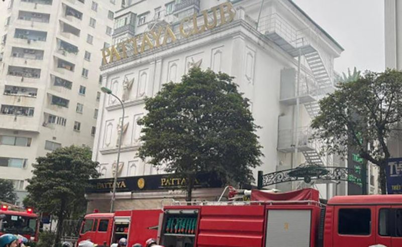 Cháy quán karaoke ở Thanh Xuân, Hà Nội