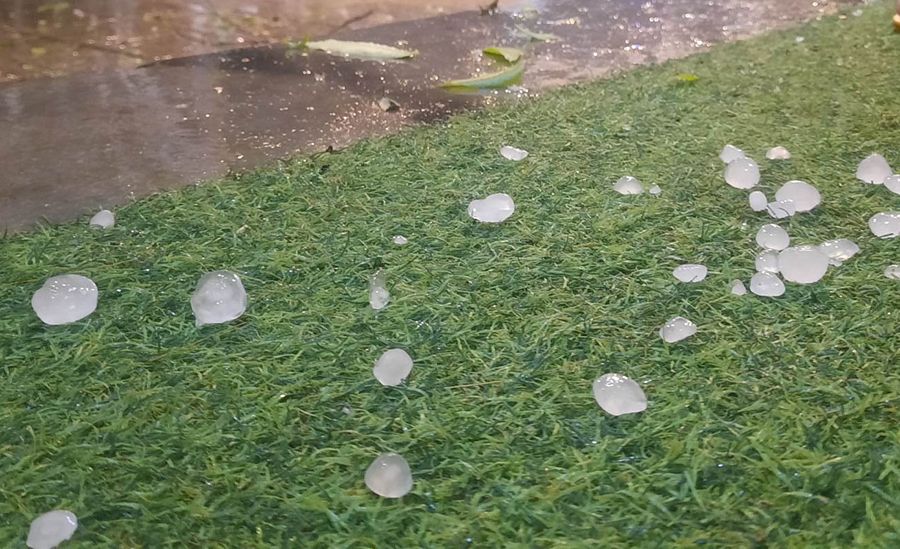 Xuất hiện mưa đá ở TP Tam Kỳ (Quảng Nam)
