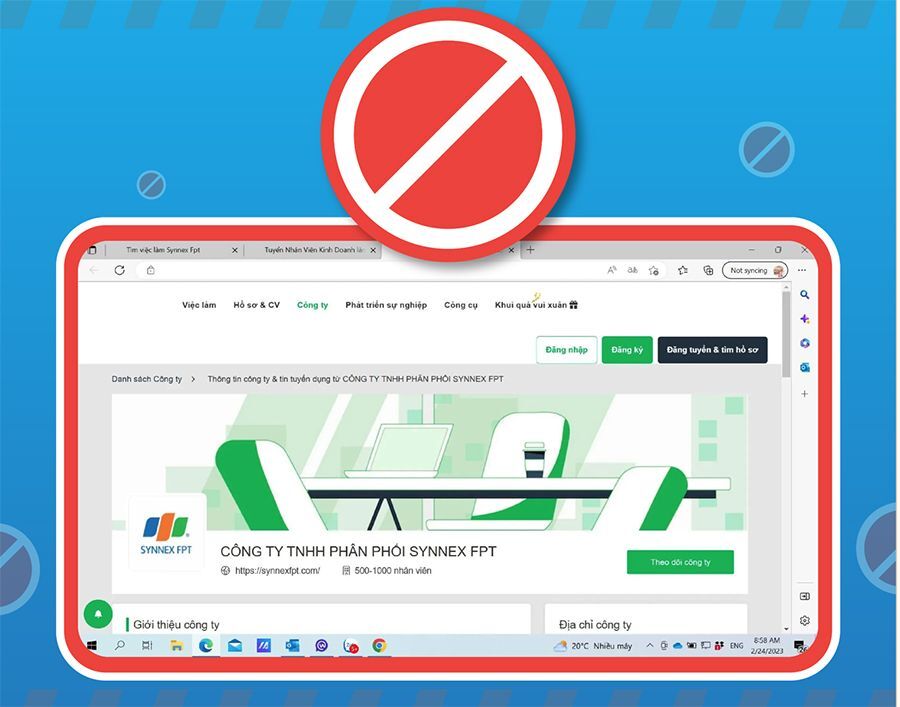 Một doanh nghiệp lớn bị mạo danh lừa đảo tuyển dụng