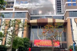 Tây Hồ diễn tập phòng cháy chữa cháy tại tòa nhà 6th Element