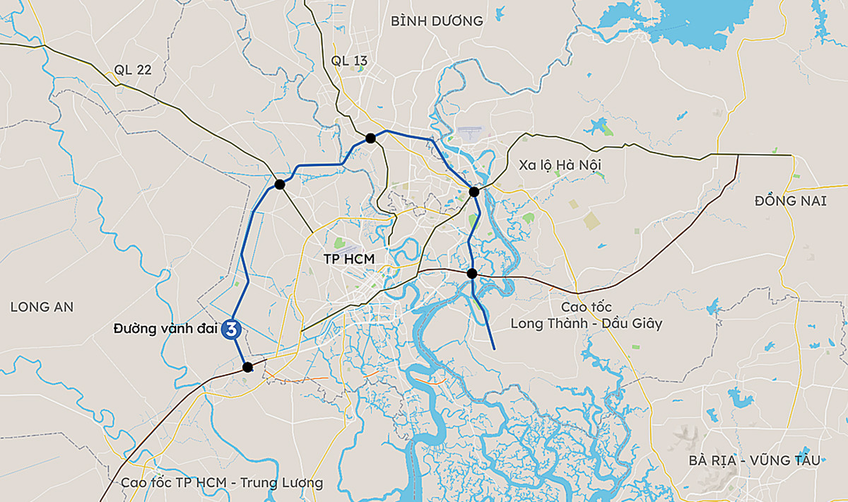 Binh Duong chot khoi cong du an Vanh dai 3 - vung TP.HCM vao ngay 15/6 dự án đường Vành đai 3