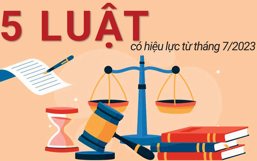 5 Luật sẽ có hiệu lực từ ngày 1/7/2023