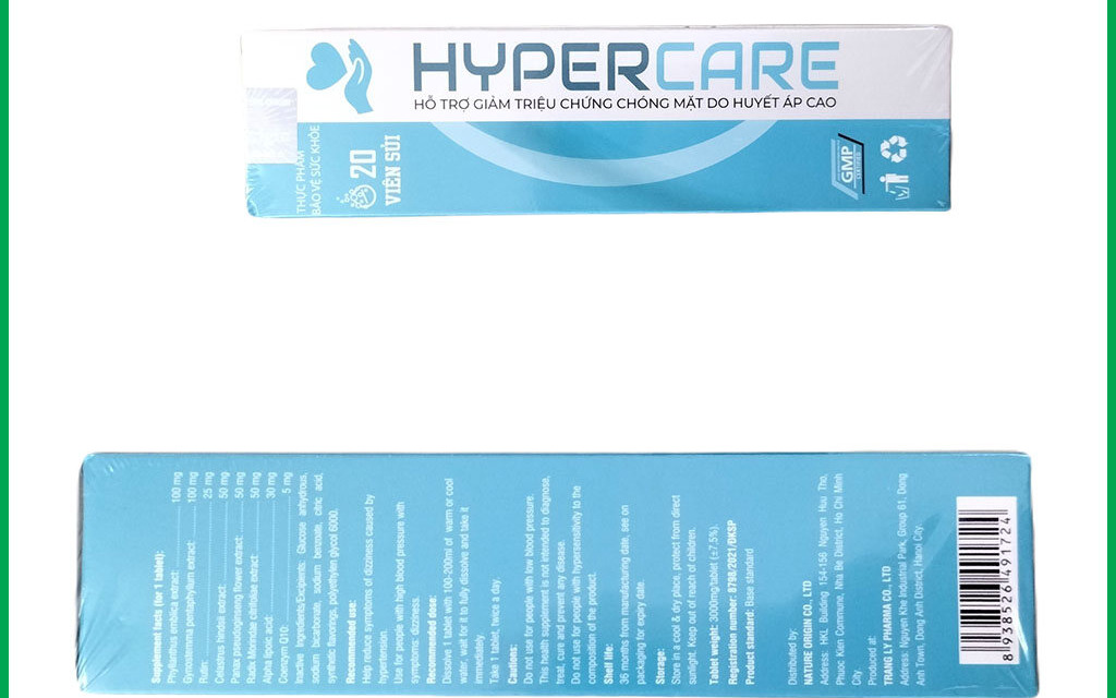 Sản phẩm bảo vệ sức khỏe Hypercare quảng cáo như thuốc chữa bệnh