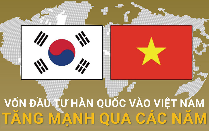 Sau 30 năm thiết lập quan hệ ngoại giao, vốn Hàn Quốc vào Việt Nam ngày càng ổn định