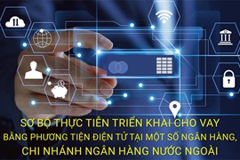 Các ngân hàng đang triển khai dịch vụ cho vay bằng phương tiện điện tử thế nào?