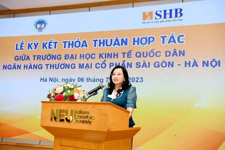 SHB va NEU - Dai hoc Kinh te Quoc Dan ky ket tang cuong hop tac SHB và NEU