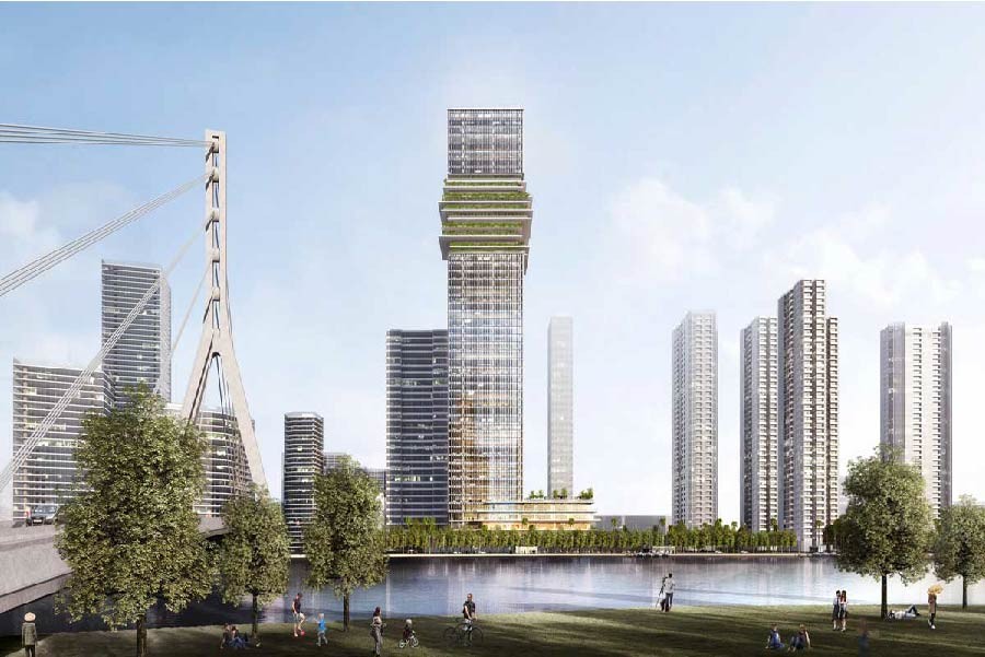 Chủ đầu tư The Sun Tower huy động hơn 12 nghìn tỷ đồng trái phiếu với lãi 1%