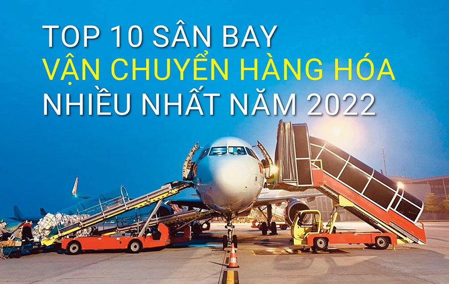 Top 10 sân bay vận chuyển hàng hóa nhiều nhất thế giới năm 2022