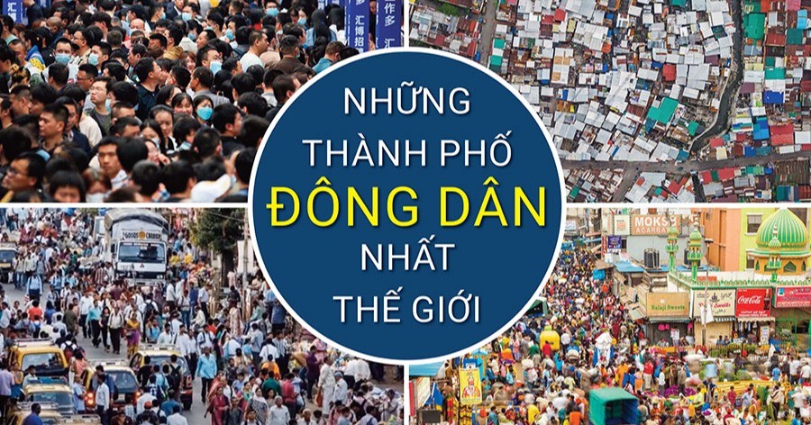 Top 20 thành phố đông dân nhất thế giới