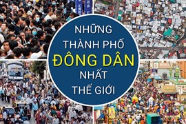 Top 20 thành phố đông dân nhất thế giới