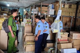 Bình Dương: Phát hiện trên 6 tấn thực phẩm nhập lậu, không rõ nguồn gốc xuất xứ
