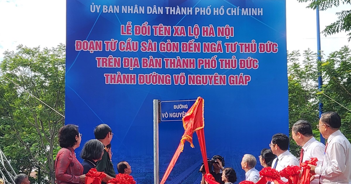 TP.HCM chính thức có đường mang tên Võ Nguyên Giáp